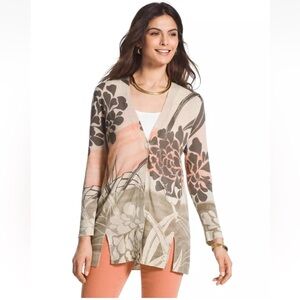 Chico’s woman’s floral cardigan